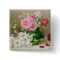 Roses and Lilies Pin