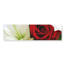 Roses and Lilys_ Bumper Sticker