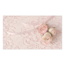 roses and ribbons business card