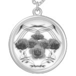 Roses and Tribal Graphics: Necklace