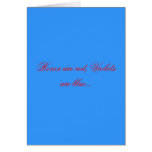 Roses are red, Violets are blue... (Grandparents) cards