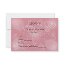 Roses Blush RSVP Card Announcement