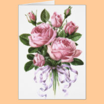 Roses bouquet cards