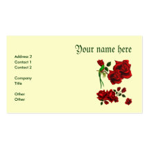 Roses. Business Cards