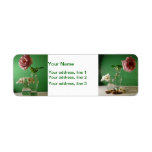 Roses Daisies, Address Label
