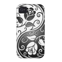Roses de Yin Yang, fortement Coque iPhone 4/4S