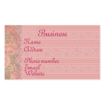 Roses d'été cartes de visite personnelles