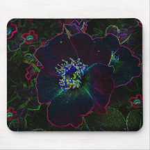 Roses électriques tapis de souris