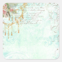 Roses et glands roses autocollants
