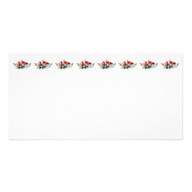 Roses et mufliers roses cartes de vœux avec photo