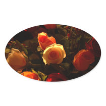 Roses I - Orange, Red and Gold Glory Sticker