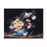 Roses in a Porcelain Bowl by Emilie Vouga Postcard
