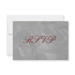 "Roses In Black and White" - RSVP [a] Custom Invitation