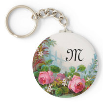 ROSES & JASMINES MONOGRAM KEYCHAINS