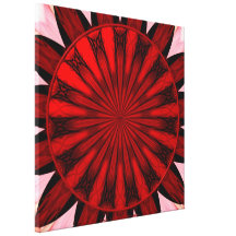 Roses Kaleidoscope Under Glass #25 Canvas Print