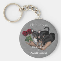Roses Keychain de chiwawa Porte-clef