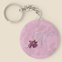 Roses Monogram N keychains