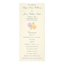 Roses peints épousant le programme invitation personnalisable