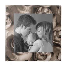 Roses/Photo Ceramic Tile