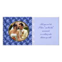 Roses/Photo Photo Card Template