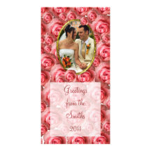 Roses/Photo Photo Greeting Card