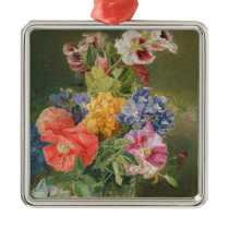 Roses, Poppy and Pelargonia ornaments