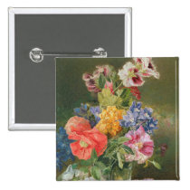 Roses, Poppy and Pelargonia buttons