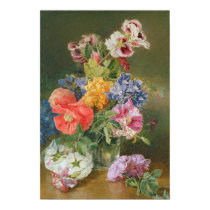 Roses, Poppy and Pelargonia posters