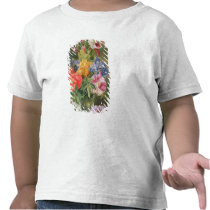 Roses, Poppy and Pelargonia t-shirts