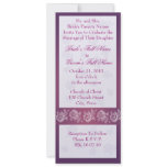 Roses - Purple Wedding invitation card
