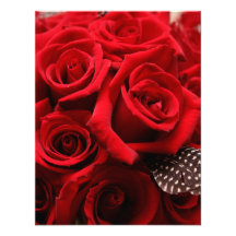 Roses rouges épousant la carte de RSVP Bristols Personnalisés