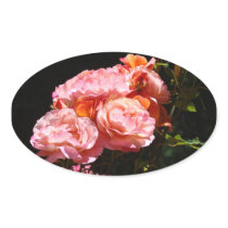 Roses stickers Pink Rose Flowers Cards Invitations