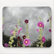 Roses trémière Mousepad Tapis De Souris