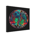 Roses with Solarized Special Effect Wrapped Canvas Stretched Canvas Prints