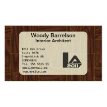 Rosewood tiles wooden style business card template