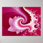 Rosey Swirl Poster