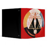 Rosicrucian symbol of the Hermetic Order 3 Ring Binder