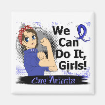 Rosie Anime WCDI Arthritis Refrigerator Magnets