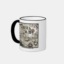 Rosie Army Wife Trimmed Mug Large mugs