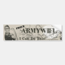 Rosie Bumper Sticker Army Wife bumper stickers