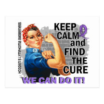 Rosie Keep Calm Hodgkin's Lymphoma.png Postcards