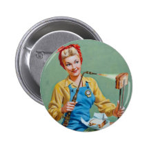 Rosie le rivoir fait le fromage grillé badges avec agrafe