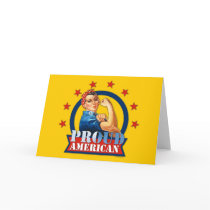 Rosie Riveter Proud American Card
