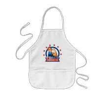 Rosie Riveter Proud American Kids Apron