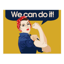 Rosie Riveter We can do it Postcards