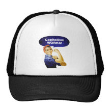 Rosie says Capitalism Works! caps Mesh Hat