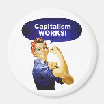 Rosie says Capitalism Works! magnet