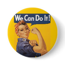 Rosie the Riveter Buttons