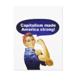 Rosie the Riveter-Capitalism postcard