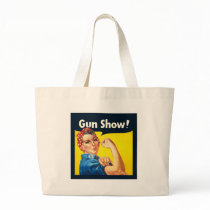 Rosie The Riveter Gun Show Sack Tote Bags